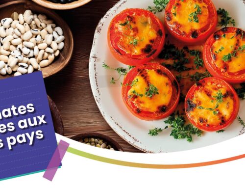 Fiche recette : Tomates farcies aux pois pays