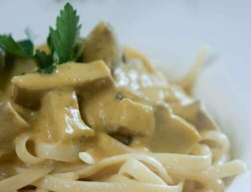 Fiche recette : Linguini au lambi et crème de giraumon